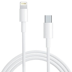Дата кабель Foxconn для Apple iPhone Type-C to Lightning (AAA grade) (1m) (тех.пак) Белый