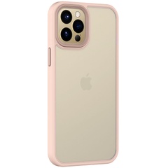 TPU+PC чохол Metal Buttons для Apple iPhone 14 Plus (6.7"), Рожевий