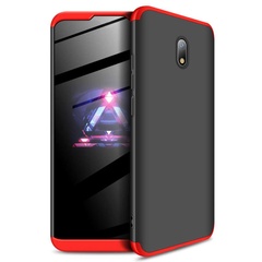Пластиковая накладка GKK LikGus 360 градусов для Xiaomi Redmi 8A Черный / Красный