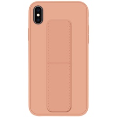 Силиконовый чехол Hand holder для Apple iPhone X / XS (5.8") Pink