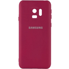 Чехол Silicone Cover My Color Full Camera (A) для Samsung Galaxy S9 Бордовый / Marsala