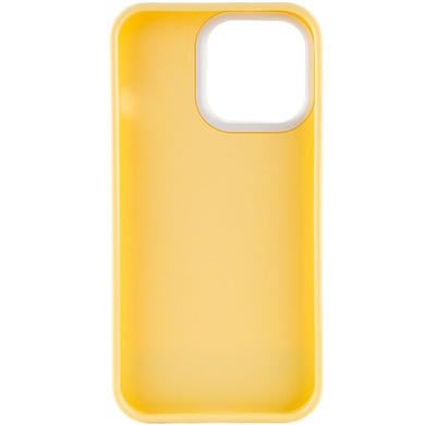 Чохол TPU+PC Bichromatic для Apple iPhone 13 Pro (6.1"), Creamy-yellow / White