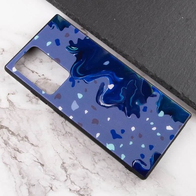 TPU+Glass чохол Diversity для Samsung Galaxy Note 20 Ultra, Stains blue