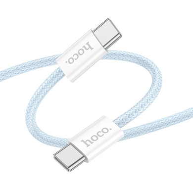 Дата кабель Hoco X104 Source 60W Type-C to Type-C (1m), Blue