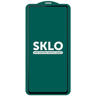 Защитное стекло SKLO 5D (full glue) для Samsung Galaxy S21 Черный