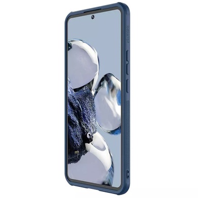 Кожаная накладка Nillkin Camshield Leather S (шторка на камеру) для Xiaomi 12T Pro Blue