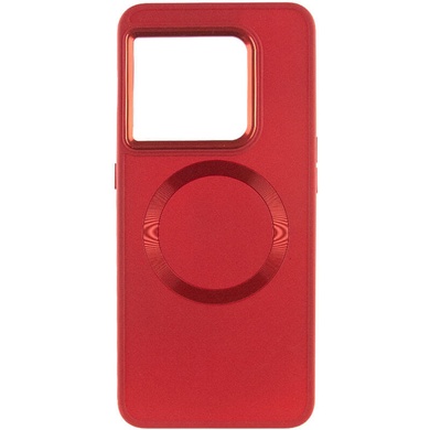 TPU чохол Bonbon Metal Style with MagSafe для OnePlus 10 Pro, Червоний / Red