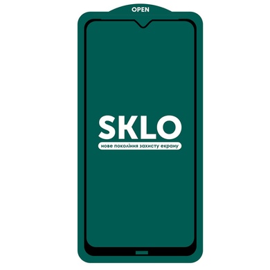 Защитное стекло SKLO 5D (full glue) для Xiaomi Redmi Note 8 / Note 8 2021 Черный