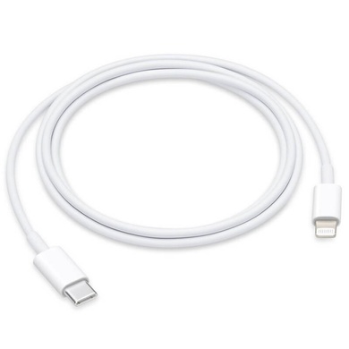 Дата кабелю Foxconn для Apple iPhone Type-C to Lightning (AAA grade) (1m) (тех.пак), Білий