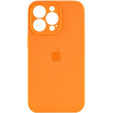 Чехол Silicone Case Full Camera Protective (AA) для Apple iPhone 14 Pro (6.1") Оранжевый / Kumquat