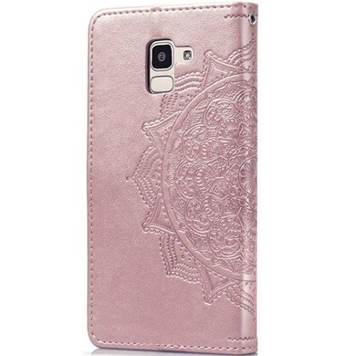 Шкіряний чохол (книжка) Art Case з візитницею для Samsung J600F Galaxy J6 (2018), Рожевий