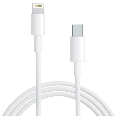 Дата кабелю Foxconn для Apple iPhone Type-C to Lightning (AAA grade) (1m) (тех.пак), Білий