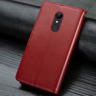Кожаный чехол книжка GETMAN Gallant (PU) для Xiaomi Redmi Note 4X / Note 4 (Snapdragon) Красный