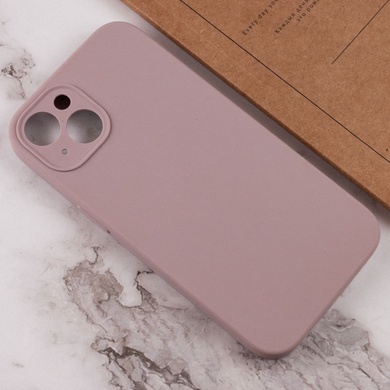 Чехол Silicone Case Full Camera Protective (AA) NO LOGO для Apple iPhone 14 (6.1") Серый / Lavender