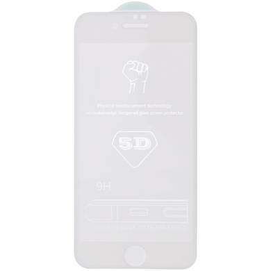 Захисне скло 5D Hard (full glue) (тех.пак) для Apple iPhone 6 / 6s (4.7 "), Білий