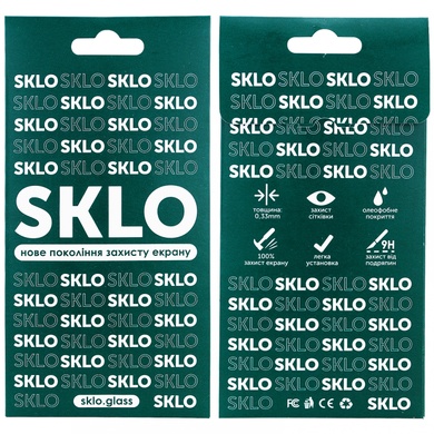 Захисне скло SKLO 5D (full glue) для Xiaomi Redmi Note 10 5G / Poco M3 Pro, Чорний