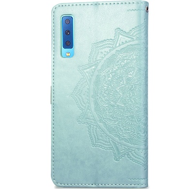 Кожаный чехол (книжка) Art Case с визитницей для Samsung A750 Galaxy A7 (2018) Бирюзовый