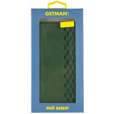 Шкіряний чохол книжка GETMAN Cubic (PU) для Xiaomi 14, Зелений