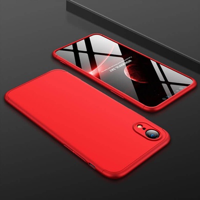 Пластиковая накладка GKK LikGus 360 градусов (opp) для Apple iPhone XR (6.1") Красный