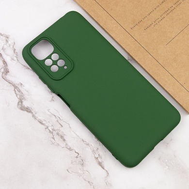 Чохол Silicone Cover Lakshmi Full Camera (AA) для Xiaomi Redmi Note 11 (Global) / Note 11S, Зелений / Dark Green