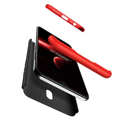 Пластикова накладка GKK LikGus 360 градусів для Xiaomi Redmi 8A, Черный / Красный