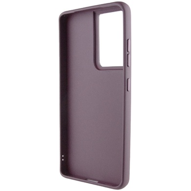 TPU чехол Bonbon Metal Style with MagSafe для Samsung Galaxy S24 Ultra Бордовый / Plum