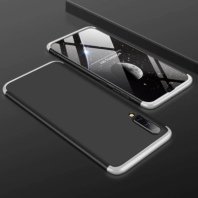 Пластикова накладка GKK LikGus 360 градусів (opp) для Samsung Galaxy A50 (A505F) / A50s / A30s, Чорний / Срібний