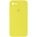 Чехол Silicone Case Square Full Camera Protective (AA) для Apple iPhone 7 / 8 / SE (2020) (4.7") Желтый / Bright Yellow