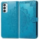 Кожаный чехол (книжка) Art Case с визитницей для Samsung Galaxy A24 4G Синий