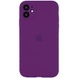 Чохол Silicone Case Full Camera Protective (AA) для Apple iPhone 12 (6.1"), Фіолетовий / Grape