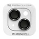 Захисне скло Metal Classic на камеру (в упак.) для Apple iPhone 15 (6.1") / 15 Plus (6.7"), Темно-Сірий / Graphite