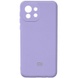 Чехол Silicone Cover Full Camera (AA) для Xiaomi Mi 11 Lite Сиреневый / Dasheen