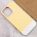 Чохол TPU+PC Bichromatic для Apple iPhone 13 Pro (6.1"), Creamy-yellow / White