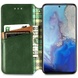 Кожаный чехол книжка GETMAN Cubic (PU) для Samsung Galaxy A10s Зеленый