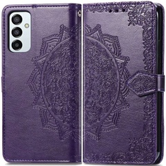 Кожаный чехол (книжка) Art Case с визитницей для Samsung Galaxy A24 4G Фиолетовый