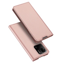 Чехол-книжка Dux Ducis с карманом для визиток для Xiaomi Poco C40 Rose Gold