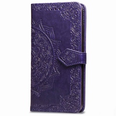 Кожаный чехол (книжка) Art Case с визитницей для Xiaomi Redmi Note 6 Pro Фиолетовый
