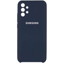 Чехол Silicone Cover Full Camera (AAA) для Samsung Galaxy A72 4G / A72 5G Синий / Midnight blue