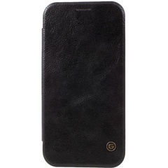 Кожаный чехол книжка G-Case Vintage Business Series для Samsung Galaxy J4+ (2018) Черный