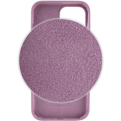 Чехол Silicone Case Full Protective (AA) для Apple iPhone 15 (6.1") Лиловый / Lilac Pride