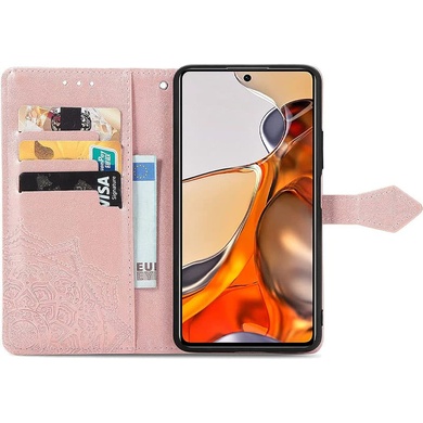 Кожаный чехол (книжка) Art Case с визитницей для Xiaomi Redmi 10A Розовый
