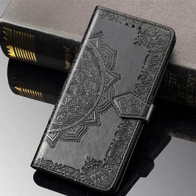 Кожаный чехол (книжка) Art Case с визитницей для Samsung Galaxy A21s Черный