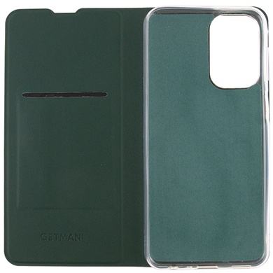 Кожаный чехол книжка GETMAN Elegant (PU) для Xiaomi Redmi 13C / Poco C65 Зеленый
