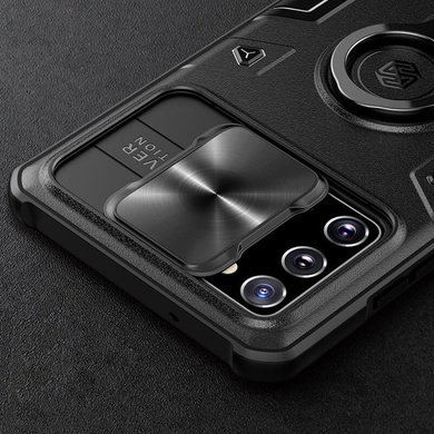 TPU+PC чехол Nillkin CamShield Armor no logo (шторка на камеру) для Samsung Galaxy Note 20 Черный