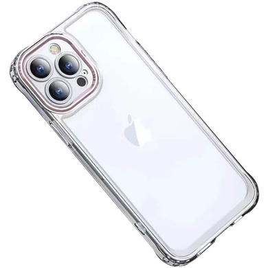 TPU+PC чехол ColorCam для Apple iPhone 14 Pro (6.1") Прозрачный / Розовый