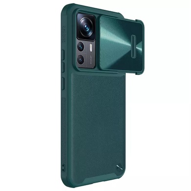 Кожаная накладка Nillkin Camshield Leather S (шторка на камеру) для Xiaomi 12T Pro Green