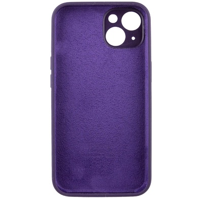 Чехол Silicone Case Full Camera Protective (AA) для Apple iPhone 14 (6.1") Фиолетовый / Elderberry