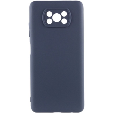 Чохол Silicone Cover Lakshmi Full Camera (AAA) для Xiaomi Poco X3 NFC / Poco X3 Pro, Темно-синій / Midnight blue