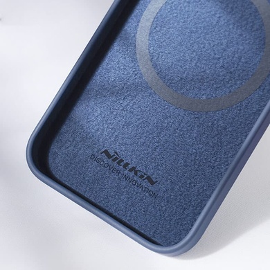 Силіконова накладка Nillkin Camshield Silky Magnetic для Apple iPhone 14 (6.1"), Синій