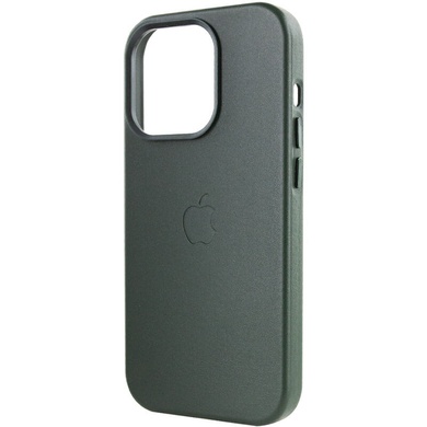 Шкіряний чохол Leather Case (AA Plus) with MagSafe для Apple iPhone 13 Pro Max (6.7"), Shirt Green